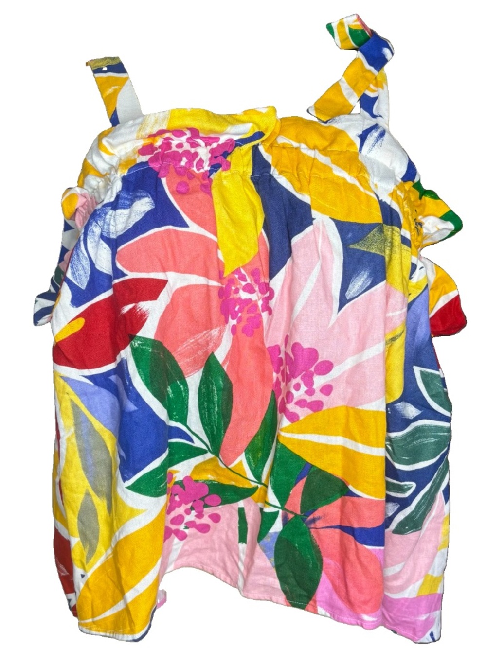 NWT Eloquii Elements Floral Tie Tank Blouse